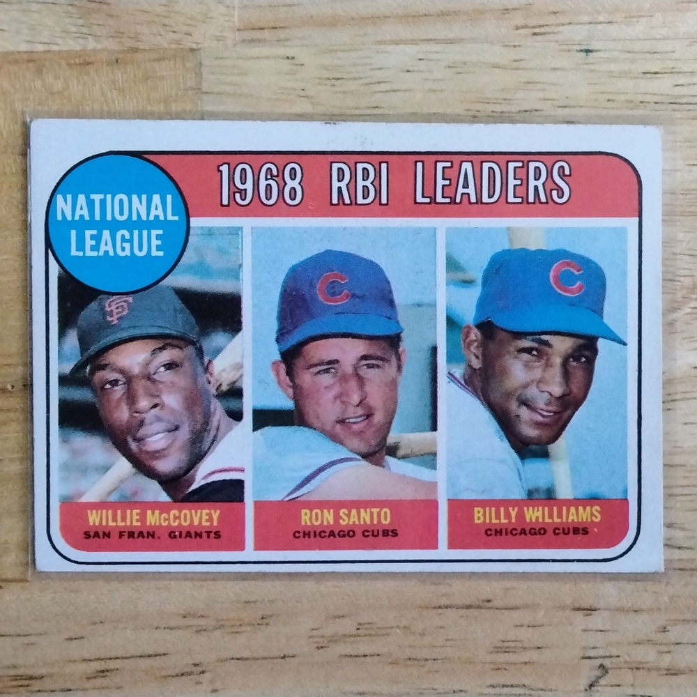 1969 Topps Willie McCovey/Ron Santo/Billy Williams